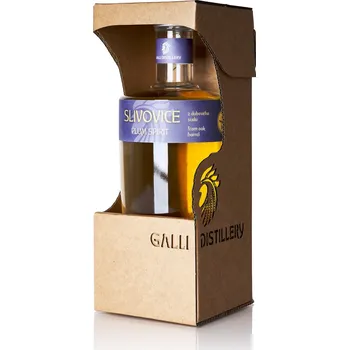 Pálenka GALLI DISTILLERY SLIVOVICE z dubového sudu 45% 500 ml v dárkovém obalu