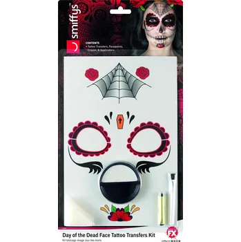 Smiffys Halloween Make-up sada Dia de los Muertos Sugar Skull