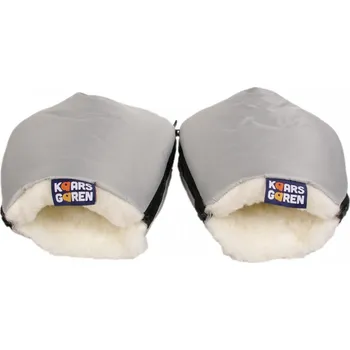 Rukávník Kaarsgaren Nepromokavé merino rukavice světle šedé na kočárek