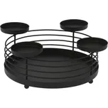 Kulatý svícen kovový drátěný 4 svíčky…