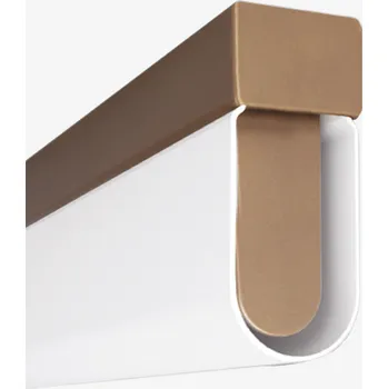 Lucis Minimalistické svítidlo Aula pro stropní či nástěnnou montáž Barva: Bronz, Délka: 1200 mm, Teplota chromatičnosti / Stmívání: 4000 Kelvinů / Nestmívatelné AU1.L2.1200.73 Minimalistické svítidlo Aula pro stropní či nástěnnou montáž