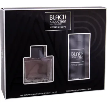 Antonio Banderas Antonio Banderas Seduction in Black, Toaletní voda 100 ml + dezodorant 150 ml Toaletní voda