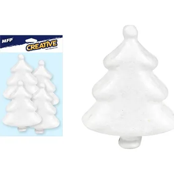 Vánoční dekorace Stromek 7,5cm/4ks polystyren 8882336