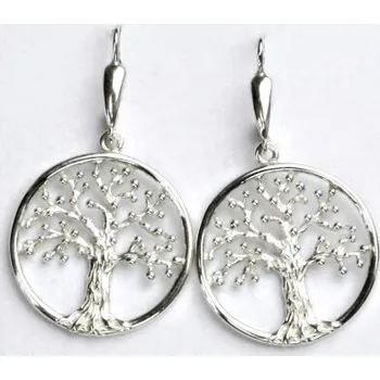 Náušnice Stříbrné visací náušnice strom života - NK20/262 (Náušnice visací stromy života)