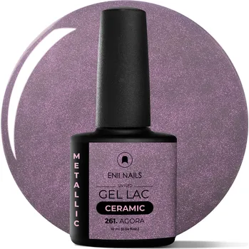 Lak na nehty ENII NAILS Gel lak Ceramic 261 Agora - gelový lak bez HEMA, 10 ml