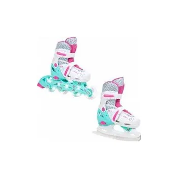 Kolečkové brusle Raven Loret 2v1 svítící kola LED EU 30-33 brusle + DÁREK DLE VÝBĚRU!