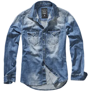 Pánská košile Košile Riley Denim, Brandit, modrá, 4XL