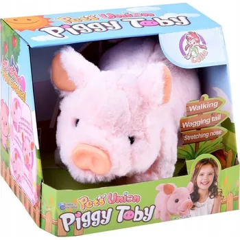 plyšák Lelia Toys Pets Union Interaktivní prasátko Toby