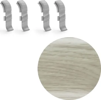 Podlahová lišta SALAG AP28 spojka k liště NGF56, PVC dub Sparta, 56 mm, 4 ks