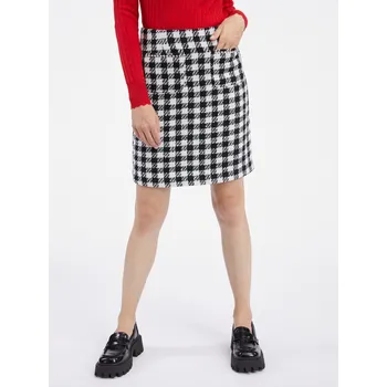 Dámská sukně Orsay Bílo-černá dámská kostkovaná sukně - Dámské Orsay Other 2526154