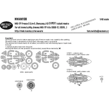 Plastikový model New Ware 1/48 Mask MiG-17F Fresco C EXPERT (AMMO)