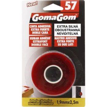 Lepicí páska Lepící páska oboustranná Goma Gom 57, extra silná, 19x2,5 GG