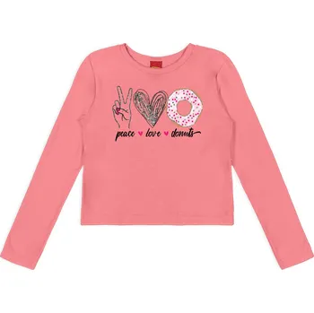 Dívčí tričko KYLY LOVE DONUTS růžové Velikost: 158