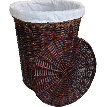 Koš na prádlo Košíkárna Koš na prádlo proutěný 30x40 cm Tmavě hnědá