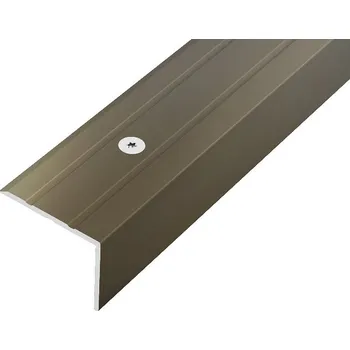 Podlahová lišta ACARA AP8 schodová lišta vrtaná, hliník elox bronz, 20 mm, 25 mm, 0,9 m AAHAE B250020-B/0,9
