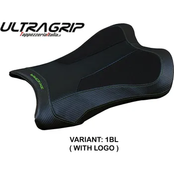 Moto sedlo TPZ Italia Potah sedla Kawasaki Ninja ZX 10 RR (21-24) Garen Ultragrip potah sedla: s logem 1BL (black)