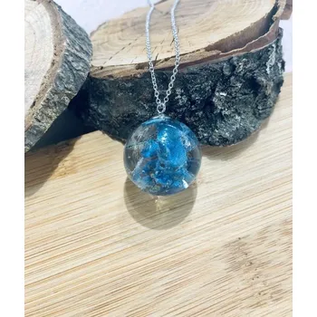 Náhrdelník VitaliaArt | Náhrdelník z pravých květů hortenzie velký - Vitalia Art 0001735