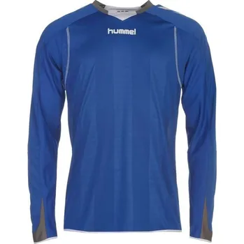 Pánské tričko pánské tričko HUMMEL - BLUE/WHITE - L (Hummel L/S BLUE/WHITE)