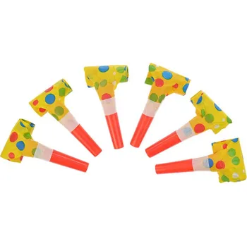 Party dekorace Kozák Svitavy s. r. o. Píšťalky Ksichtíci, 6ks