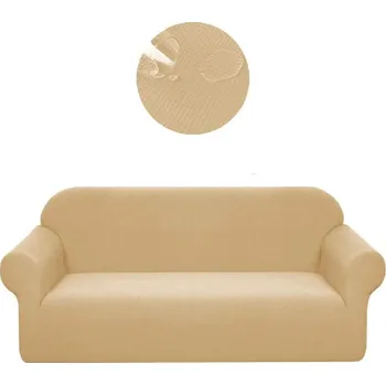 Napínací potah Elastický vodoodpudivý potah na pohovku Béžový XL