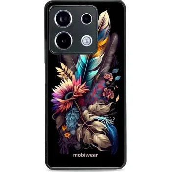 Pouzdro na mobilní telefon Lesklý kryt Mobiwear Glossy - Xiaomi Redmi Note 13 Pro 5G / Poco X6 5G - G011G Kytice s pírkem (Prémiové lesklé pouzdro, obal, kryt Mobiwear Glossy na mobil Xiaomi Redmi Note 13 Pro 5G / Poco X6 5G - G011G Kytice s pírkem, materiál Plast + TPU silikon -)