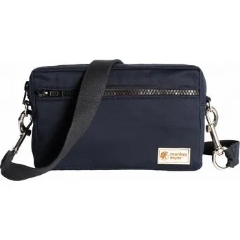 Cestovní adaptér Monkey Mum® Multifunkční ledvinka k nosítku Carrie - Stříbrná tma