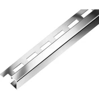 ACARA SP7 ukončovací lišta Q, pravidelná, nerez lesk V4A, 12,5 mm, 2,5 m AAEC 125-PR/V4A