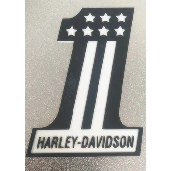 Harley - Davidson č.3 - plastová dekorace - bez trnu
