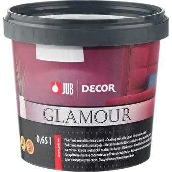barva na zeď JUB Decor Glamour 0,65 l 7002 - barva dekorativní černá