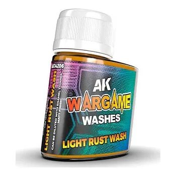 Modelářská barva AK Interactive: Wargame Series - Light Rust Wash 35ml