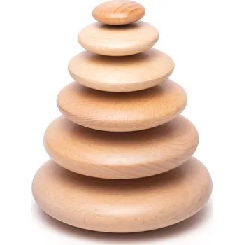 Dřevěná hračka Bigjigs Toys Bigjigs Baby Balanční hra usazování oblázků