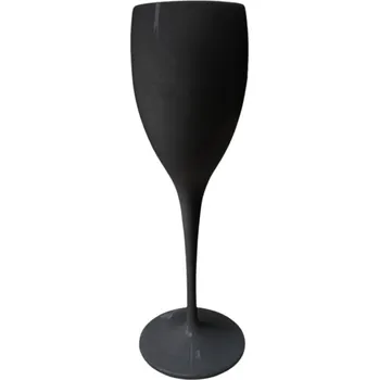 Party nádobí Plastová sklenička na víno černá 150 ml 1 ks chi10_1