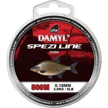 Návnadová surovina Dam Vlasec Damyl Spezi Line Feeder Hnědá 500 m Nosnost: 4,6kg, Průměr: 0,22mm