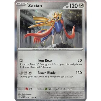 Sběratelská karetní hra Zacian 136/182 - Paradox Rift Typ karty: Holo