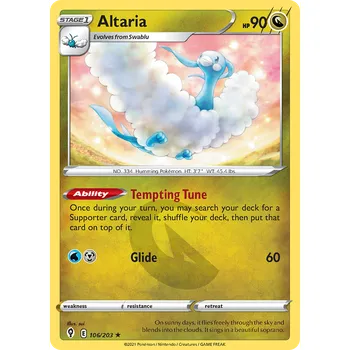 Společenská hra Pokémon karta Altaria 106/203