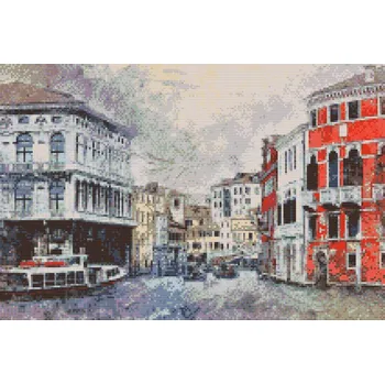 Diamantové malování Diamantové malování - Benátky, malebné město Velikost: 40x60cm, Rámování: Pouze srolované plátno, Diamanty: Čtvercové