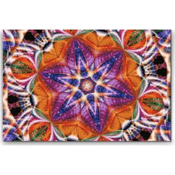 Diamantové malování Diamantové malování - Mandala 15 Velikost: 40x60cm, Rámování: Pouze srolované plátno, Diamanty: Čtvercové