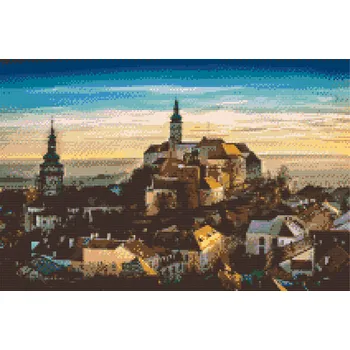 Diamantové malování - Mikulov Velikost: 40x60cm, Rámování: Pouze srolované plátno, Diamanty: Kulaté
