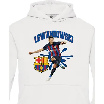 Chlapecká mikina Dětská mikina Robert Lewandowski, Barva Bílá, Velikost 122-128, Canvas Dětská mikina Bezvatriko.cz 2041