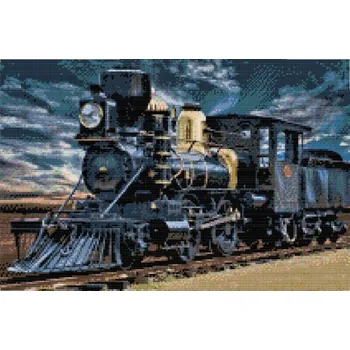 Diamantové malování Diamantové malování - Lokomotiva na uhlí Velikost: 40x60cm, Rámování: Pouze srolované plátno, Diamanty: Kulaté