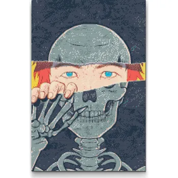 Diamantové malování Diamantové malování - Živý/mrtvý Velikost: 40x60cm, Rámování: Pouze srolované plátno, Diamanty: Čtvercové