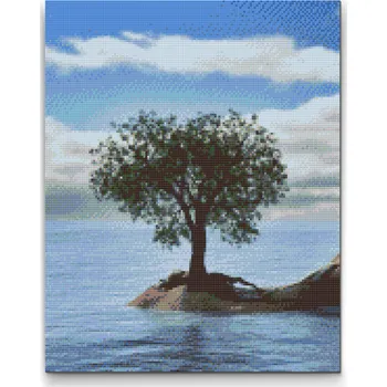 Diamantové malování Diamantové malování - Kouzelný strom 2 Velikost: 30x40cm, Rámování: Pouze srolované plátno, Diamanty: Čtvercové