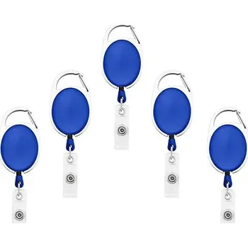 Zatahovací držák na průkazy s s vinylovým páskem - 5 ks