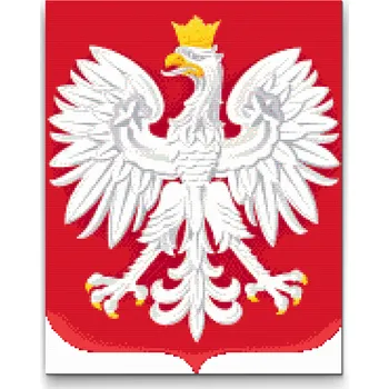 Diamantové malování Diamantové malování - Státní znak Velikost: 30x40cm, Rámování: Pouze srolované plátno, Diamanty: Kulaté