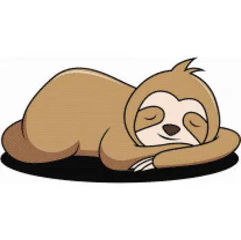 Diamantové malování Diamantové malování - Odpočívající lenochod Velikost: 40x60cm, Rámování: Pouze srolované plátno, Diamanty: Kulaté