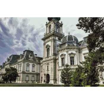 Diamantové malování Diamantové malování - Palác Keszthely Velikost: 40x60cm, Rámování: Pouze srolované plátno, Diamanty: Čtvercové