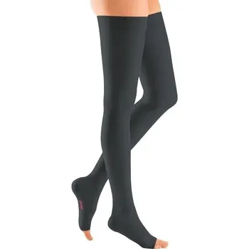 Dámské punčochy Stehenní punčochy s lemem mediven plus (II.KT)—Velikost 2, barva black, délka krátká, bez špice