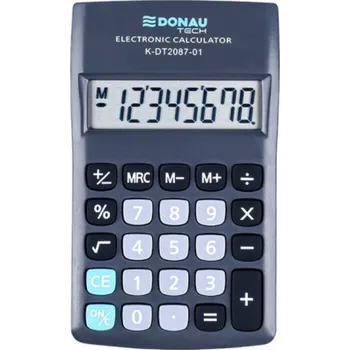 Kalkulačka Kalkulačka Donau Kapesní kalkulačka DONAU TECH, 8místná. displej, rozměry 180x90x19 mm, černá