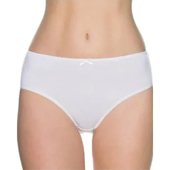 Kalhotky Dámské kalhotky Lama 400BI-01 BÍLÉ 3 KUSY bílé S