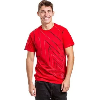 Meatfly pánské tričko Meatwave Bright Red | Červená | Velikost S | 100% bavlna